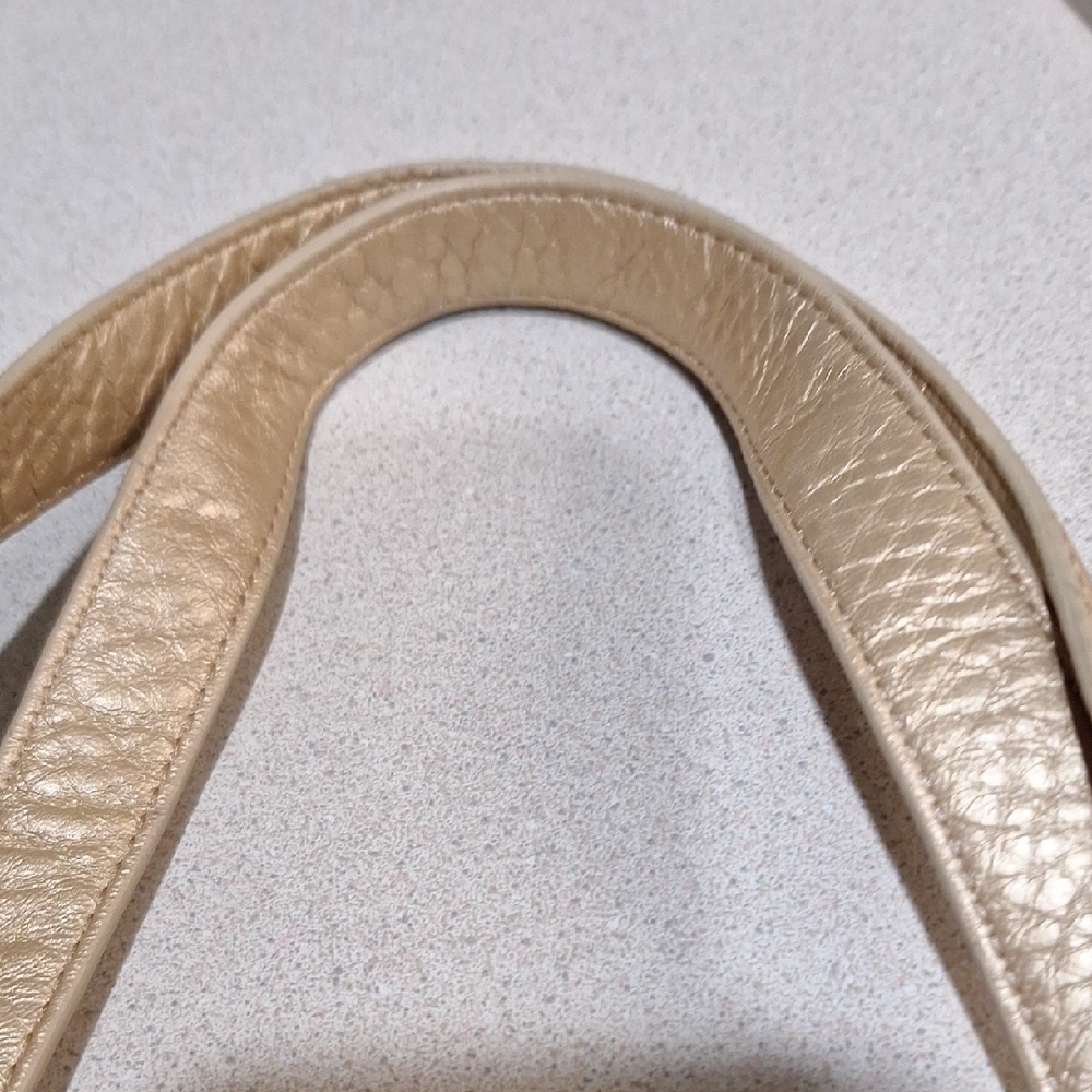 NWOT Cole Haan Cream Shoulder Bag with Leather Material and Slouchy Shape - Picture 9 of 14